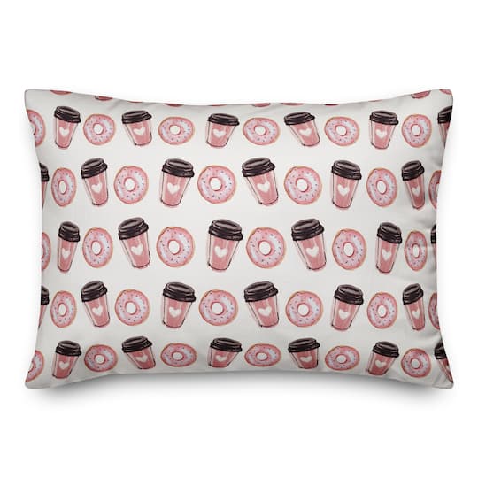 Go Together Like Coffee And Donuts Throw Pillow